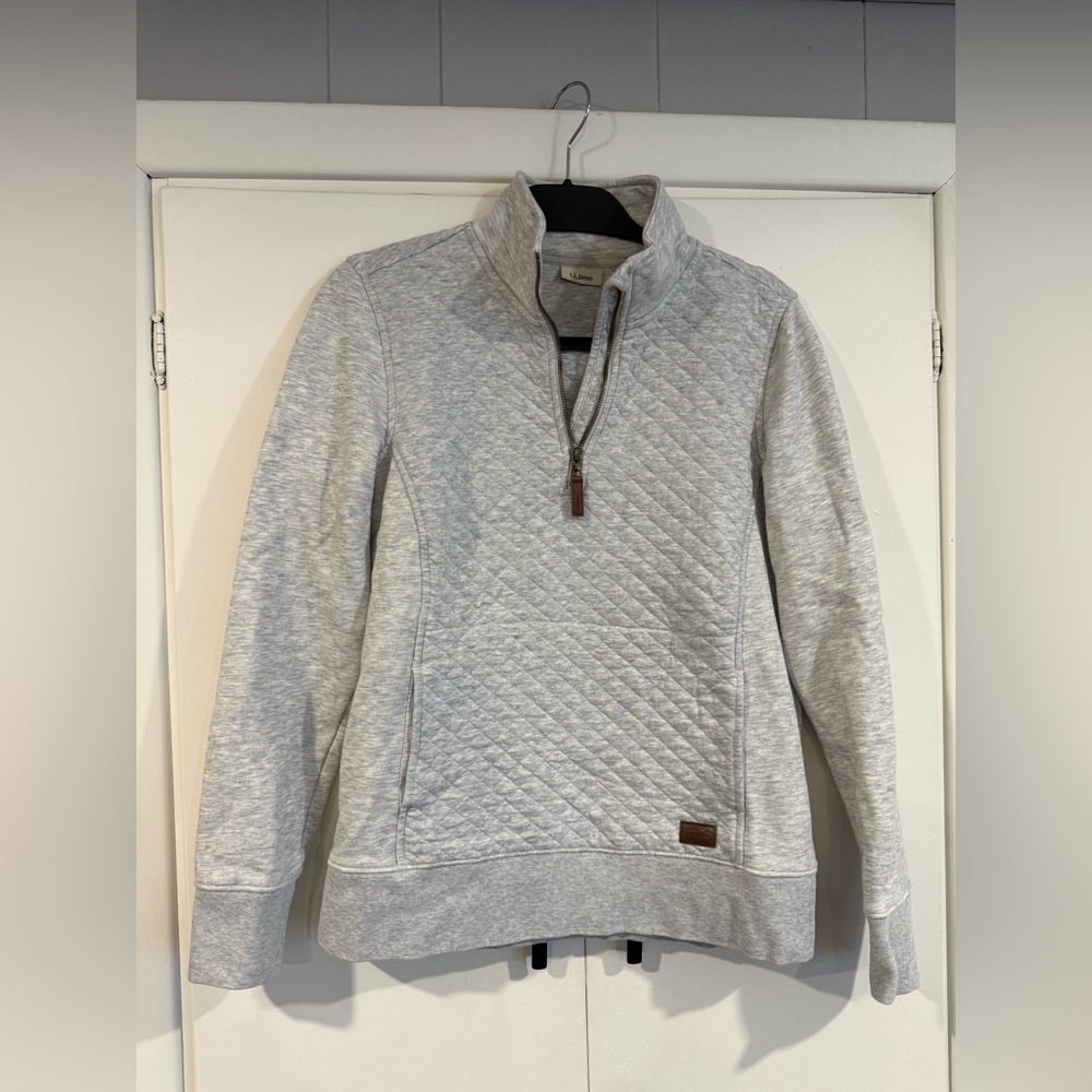 L.L. Bean Women’s Quilted Quarter Zip Pullover